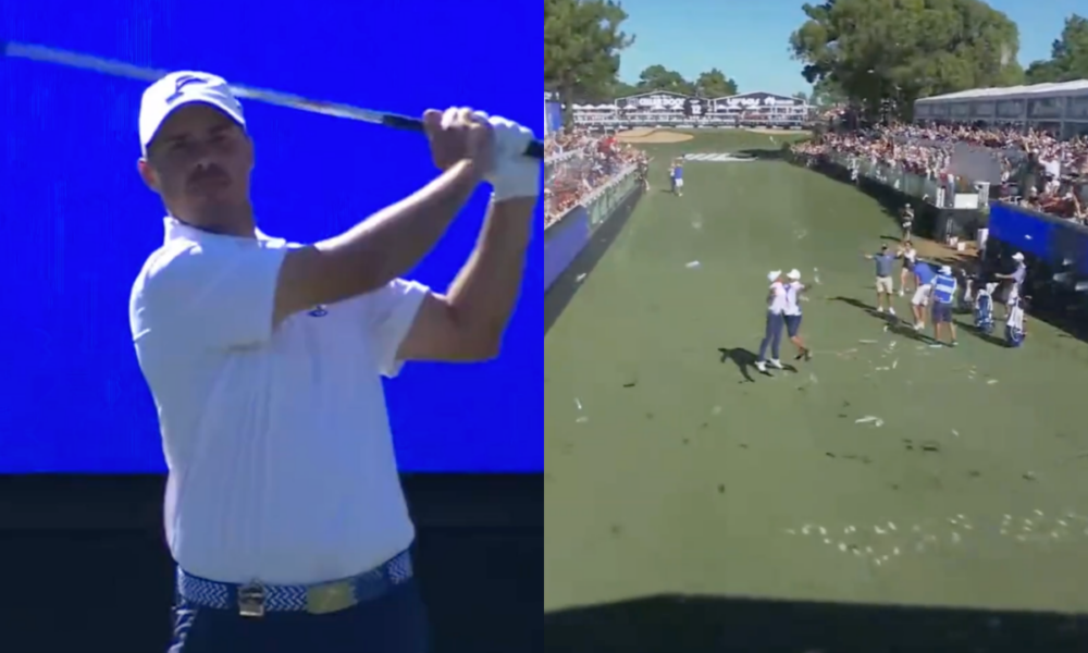 HOLE-IN-ONE FOR CHASE KOEPKA! 🚨, Crowd Erupts Throwing Drinks Into ...